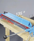 Heavy duty sheet metal brake with 28 inch width for steel and aluminum bending at 0-135 degrees, ideal for DIY and professional shops.