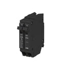 Q-Line THQLT2020 Tandem Circuit Breaker 20A 1P Pair for 120 to 240V Loads, 10 kAIC, Thermal Magnetic Plug On Breaker for Load Centers and Residential Panels, Built Tough With Easy Install and Reliable Overcurrent Protection. Black twin 20A tandem breaker with ON/OFF toggles