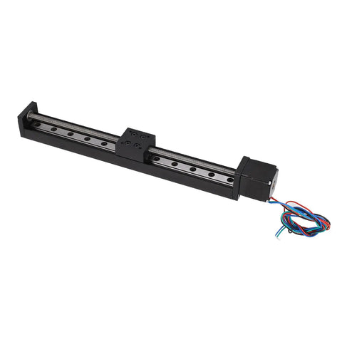 Solid As A Rock 200mm Stroke Linear Actuator Delivering Butter Smooth Slide Motion For Precise Mechanical Equipment Positioning And Workshop Machinery Upgrades Crafted From Aluminum on a rail.