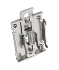 Two Pack 35mm DIN Rail Mount Clips For Solid State Relays Zinc Plated Iron Relay Brackets Rugged Guide Rail Holders For Easy Install In Control Cabinets And Industrial Electrical Panels, zinc-plated iron clip
