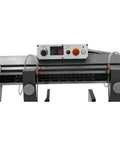 Control panel of Badass 10 X 18 Inch Metal Cutting Dual Miter Horizontal Band Saw Featuring 2Hp 230V One Phase Motor.