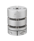 Built Tough Flexible Double Disc Shaft Coupler Designed For 32 Millimeter Bore Installations packs a lightweight aluminum housing.