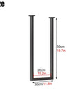 Heavy Duty Floating Shelf Bracket Ceiling Mount Metal Pipe Shelf Wrought Iron Storage Rack For Kitchen Bar Dining Room Built Different Holds 110 Lbs Easy With Screws Included size dimensions displayed in cm and inches