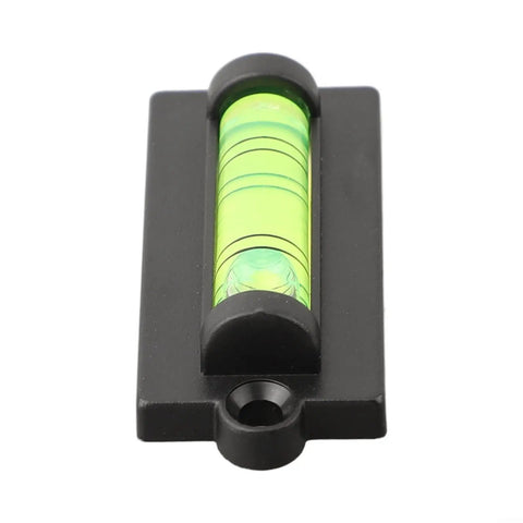Compact for spirit Level 2.3 Inch for mini Bubble Leveler in black plastic for precise picture hanging and decoration.