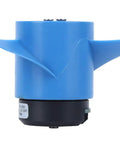 Beefy 12Kg Thrust RC Underwater Thruster with 60mm Propeller and 6000 RPM, side view showing blue waterproof coating.