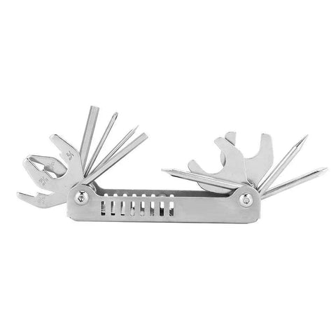 Open view of 8 In 1 Scuba Diver Tool Kit for Regulators and Valve Repairs, Stainless Steel Multi Tool Set, Portable and Durable