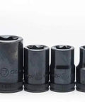 13 Piece External Torx Socket Set For 1/4, 3/8, And 1/2 Inch Drives, Heat Treated, Black Oxide Finish, Corrosion Resistant Sockets