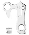 Derailleur Hanger Replacement for Giant and Kona Mountain Bikes No Fuss Quick Swap Install silver aluminum part with screws
