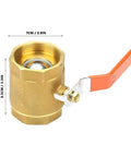 Bulletproof Brass Ball Valve Two Inch Shut Off Delivers Smooth Zero Drag Flow And Handles Heavy Duty Water Oil Gas Plumbing Jobs Without Any Rust Or Leaks Ever, 2 inch brass valve with orange handle.