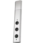 Heavy Duty Professional Grade Stainless Steel Adjustable Height Power Socket Bar with two Schuko plugs and switch.