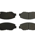 Centric C-Tek ceramic front brake pads, set of four with friction surfaces visible