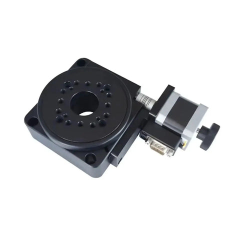Motorized Rotation Stage 100mm Diameter 360 Degree Electric Rotary Platform Built For Precise Positioning In Industrial Automation