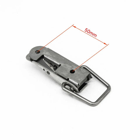Stainless Steel 304 Toggle Latch Kit For Tool Boxes And Cabinets With Cambered Spring Wire Hasp Hook Clamp Locking Latch, 50mm
