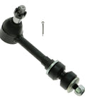 Top Shelf 11 Piece Front Steering And Suspension Repair Kit Featuring Heavy Duty Sealed Ball Joints Tie Rod Ends Track Links And Sway Bars. Close-up of a tie rod end component.