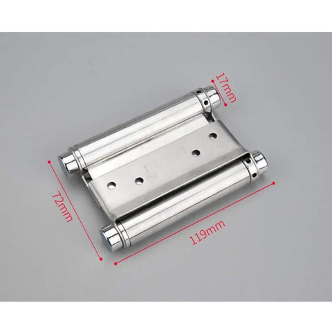 Heavy Duty Stainless Steel Two Way Spring Hinge 119mm for Doors and Fences with Easy Free Swing Operation