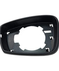 Volkswagen side mirror trim bezel, black plastic with inner mounting ring (5C6-857-601A)