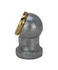 One Quarter Inch Single Head Air Chuck With Closed Sealing profile view showing metal and brass finish