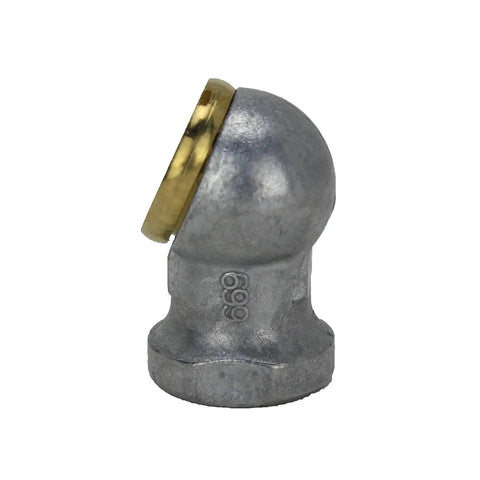One Quarter Inch Single Head Air Chuck With Closed Sealing profile view showing metal and brass finish