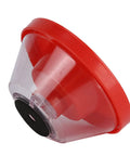 Top Tier Abs Electric Hammer Dust Catcher For 4 To 10 Mm Drill Bits showing clear plastic with a red twist-off cup.