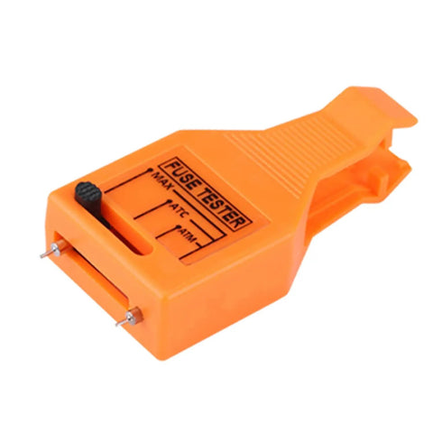 24V Car Fuse Tester And Puller Kit With LED Indicator For ATO ATC Blade And Glass Tube Fuses, orange plastic tester with metal pins