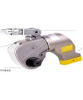 Adjustable Hydraulic Torque Wrench With Two Point Five Inch Square Drive And Precision Aluminum Build For Heavy Duty Industrial Fastening, showcasing the 360-degree swivel and locking coupler.