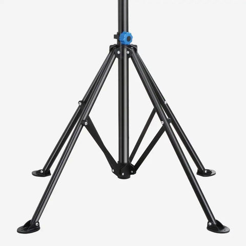 Portable Bike Repair Stand With Adjustable Height Handy Tool Tray And 360 Degree Swivel Clip Holds Up To 66 Lbs Maintenance And Display Stand With sturdy base legs