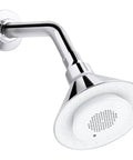 Moxie Showerhead With Wireless Speaker For Shower Jams 2.5 GPM Polished Chrome Streams Music And News In The Shower