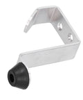 Stainless Steel Door Stopper With Built In Hook 2 Pack For Home And Office Multifunctional, side view showing hook and stopper design