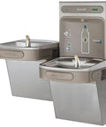 EZH2O Bottle Filling Station With Bi Level ADA Cooler Filtered Non Refrigerated Stainless Steel Hydration Station Featuring Touchless Sensor