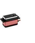 High Octane Low Profile Coreless Motor Servo Running 8 4 Volts with steel gears, 35kgcm torque, ideal for robotics and hobby projects.