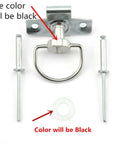 Motorcycle Quick Release D Ring Set One Quarter Turn Race Fairing Fasteners Rivets Ten Sets Universal Fit Left Right Front Rear Seventeen Millimeter Size For Easy Quick Assembly, showing D-ring and rivets.