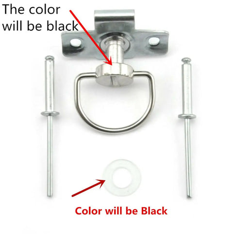 Motorcycle Quick Release D Ring Set One Quarter Turn Race Fairing Fasteners Rivets Ten Sets Universal Fit Left Right Front Rear Seventeen Millimeter Size For Easy Quick Assembly, showing D-ring and rivets.