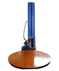 Kickass Heavy Duty Automatic Pallet Stretch Wrap Machine Slick 165Cm Turntable front view with orange turntable for large cargo.