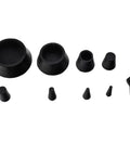 Smoke Machine Cap Plugs Kit 9 Piece Set For Leak Tests No Fuss Rubber Plugs For Round Holes And Automotive Pipeline Openings