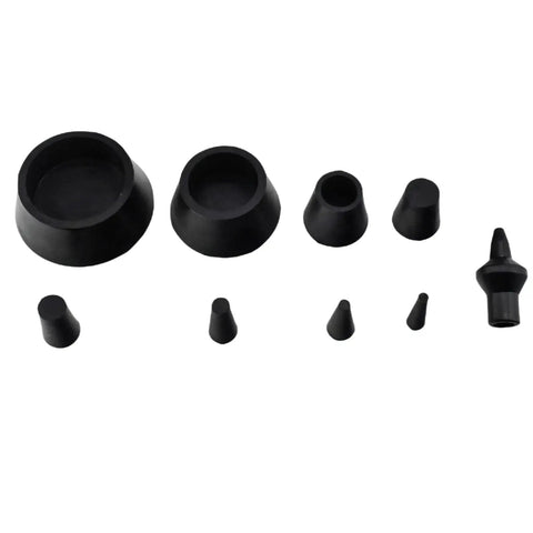 Smoke Machine Cap Plugs Kit 9 Piece Set For Leak Tests No Fuss Rubber Plugs For Round Holes And Automotive Pipeline Openings