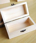 Open wooden jewelry box with smooth finish, suitable for installing Heavy Duty Self-Closing Spring Hinges Set For Cabinets And Jewelry Boxes