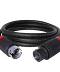 Solid Grip 50 Amp Twist Lock Extension Cable CS6365C To CS6364C Heavy Duty Generator Power Cord 125/250V 100 Feet with connectors