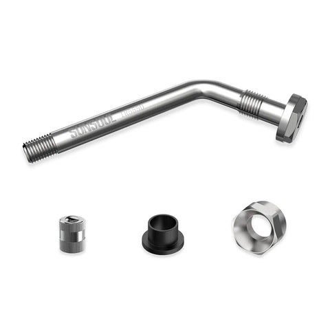 Heavy Duty 60 Degree Bend Truck Tire Valve Stems Pack Of 10 For 22.5 Inch And 24.5 Inch Aluminum Wheels With 9.7mm Valve Holes