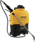 20V Lithium-Ion Battery Powered Backpack Sprayer Tool Only 4 Gallon Tank Workhorse For Pros Heavy-Duty Nylon Hose Bright Yellow