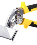 Three Inch Curved Jaw Offset Sheet Metal Bender Hand Seamer with Yellow Rubber Grip for metal bending