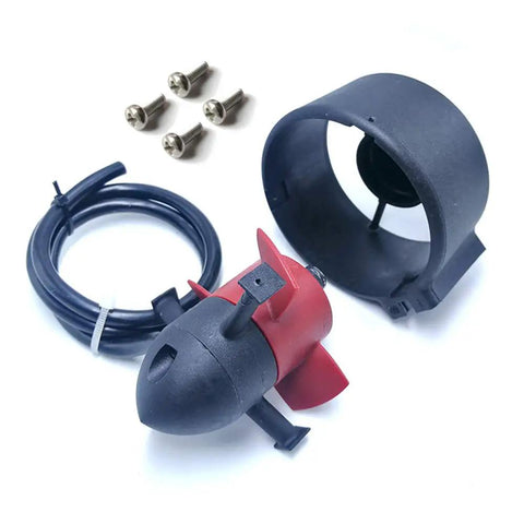 Beefy 16V 300W Brushless Underwater Thruster with CW 3 blade nylon propeller and mounting accessories for RC boats, bait tugs, and submarines