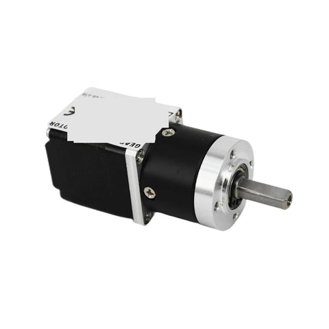 Compact NEMA 11 Planetary Gearbox Speed Reducer for Stepper Motors with heavy duty gear mesh, 30mm length, front view