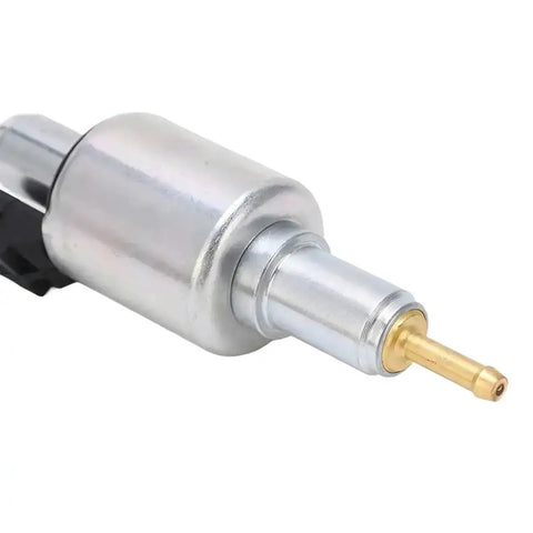 Diesel Heater Pump Kit 12V Inline Fuel Pump For Diesel Heaters Pulse Metering Dosing Universal Fit brass body close-up