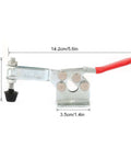 Horizontal Toggle Clamp in Carbon Steel with Electroplated Rust Proof Finish for Workbench Woodworking Welding and Stone Cutting Built to Last