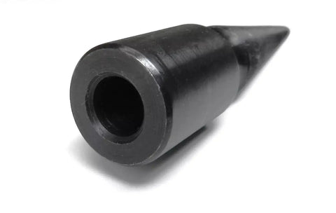 Spindle With 3/8 Inch Arbor Hole For Lathe Motor Friction Grip Right Hand Tapered Threaded 6 Inch Overall Length