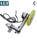 GHW38 300mm Roller Rubber Wheel Rotary Encoder With 1000PPR Push Pull Output For Length Measurement Meter Or Inch Ready Pulse Sensor Heavy Duty Steel Mounting Bracket For Lift Rails