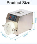 High Viscosity Liquid Transfer Pump For Honey Syrup And Paste 10 Liters Per Minute Non Stick Gear Pumping Equipment With Easy Operation And Quick Cleaning Goes To Work On Tough Viscous Fluids Heavy Duty, 325 x 188 x 225 mm stainless steel pump
