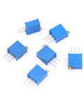 120 Piece 100K To 500K Ohm 3296W Multiturn Trimmer Potentiometer Set With 12 Values in a reusable rugged storage case