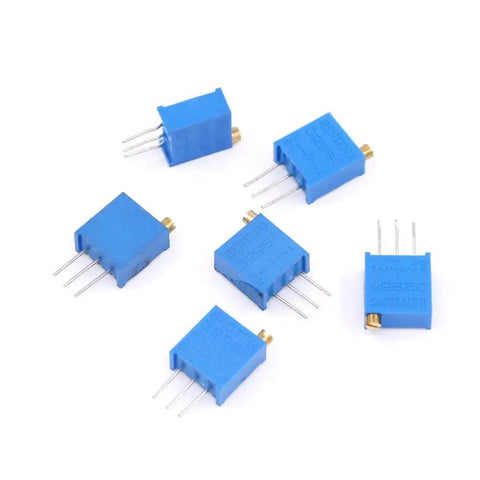 120 Piece 100K To 500K Ohm 3296W Multiturn Trimmer Potentiometer Set With 12 Values in a reusable rugged storage case