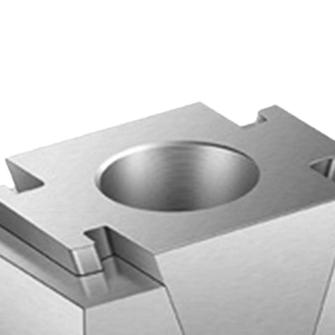 Close-up of Solid Heavy Duty 2 Pack Ok Fixture Wedge Expansion Clamping Block Precision Cnc Machining Aluminum Alloy.